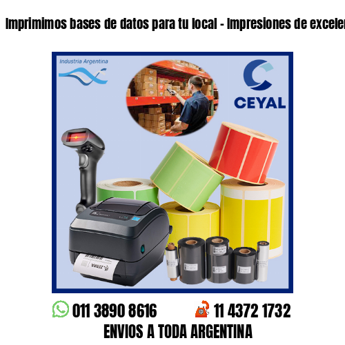 Imprimimos bases de datos para tu local – Impresiones de excelencia!