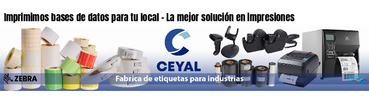 Imprimimos bases de datos para tu local - La mejor solución en impresiones