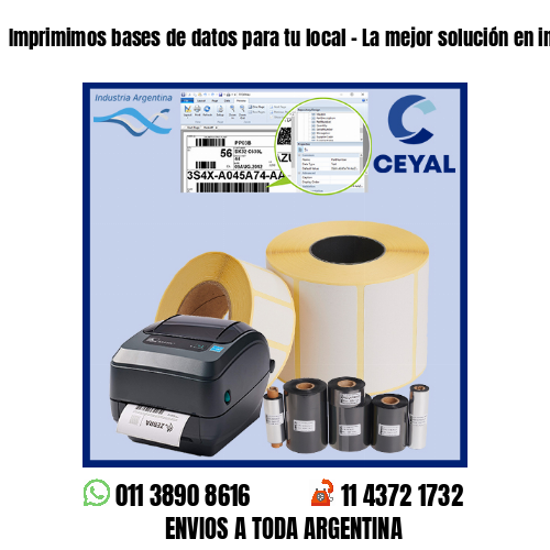 Imprimimos bases de datos para tu local – La mejor solución en impresiones