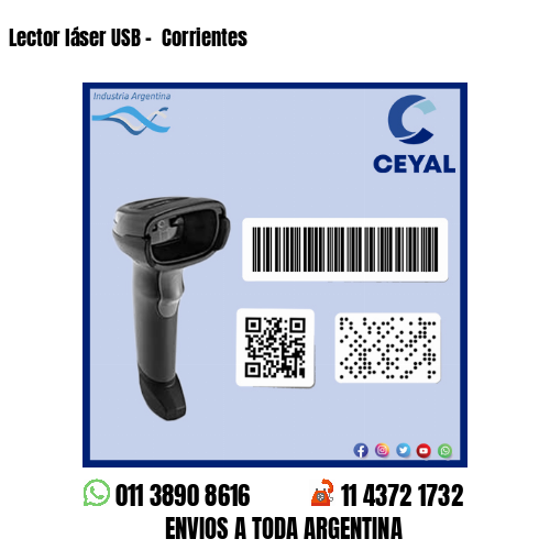 Lector láser USB –  Corrientes