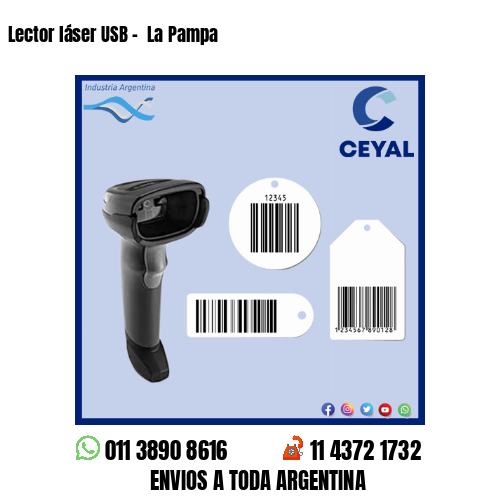 Lector láser USB –  La Pampa
