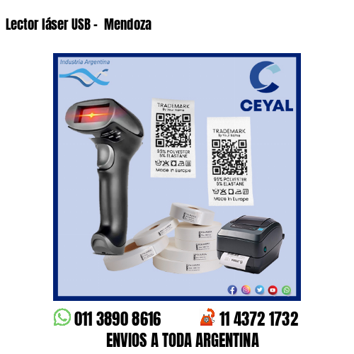 Lector láser USB –  Mendoza