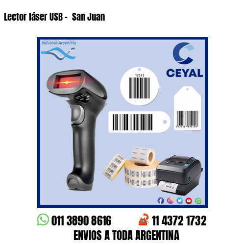 Lector láser USB –  San Juan