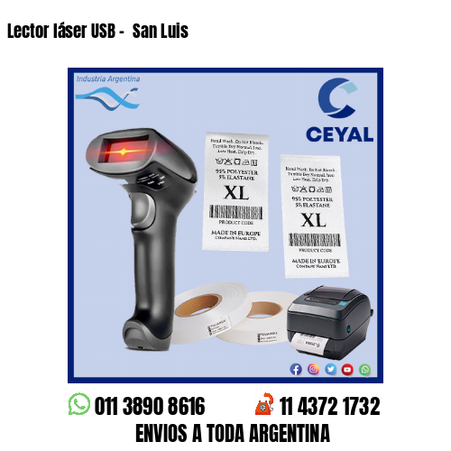 Lector láser USB –  San Luis