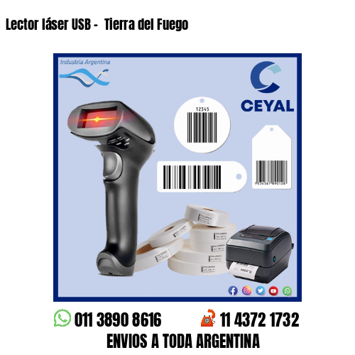 Lector láser USB –  Tierra del Fuego