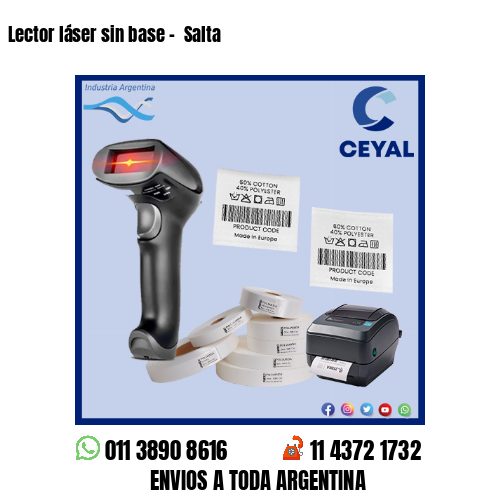 Lector láser sin base –  Salta