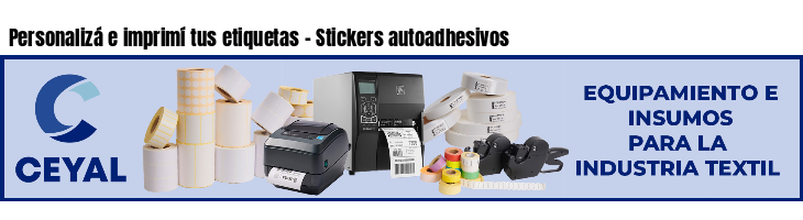Personalizá e imprimí tus etiquetas - Stickers autoadhesivos