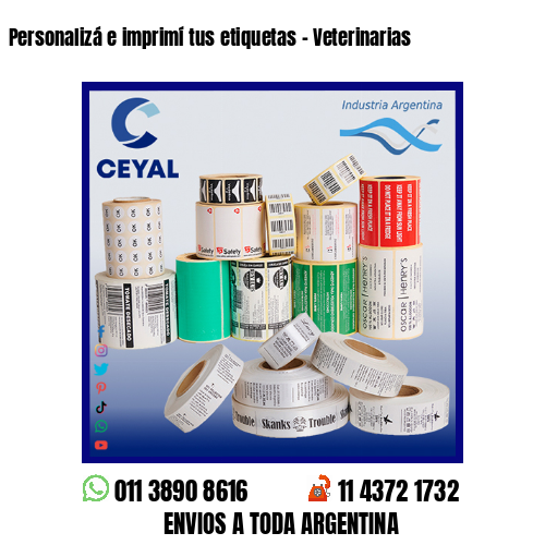 Personalizá e imprimí tus etiquetas – Veterinarias