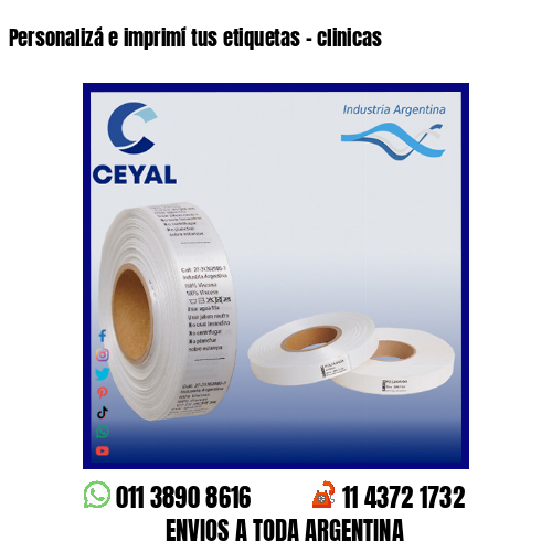 Personalizá e imprimí tus etiquetas – clinicas