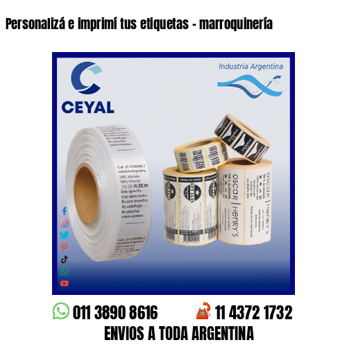 Personalizá e imprimí tus etiquetas – marroquinería