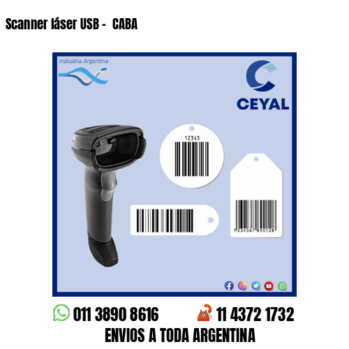 Scanner láser USB –  CABA