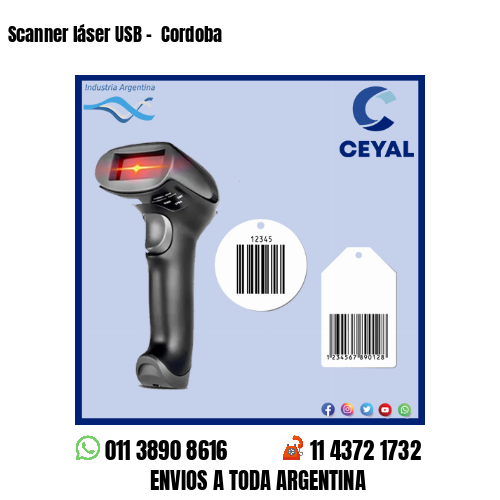 Scanner láser USB –  Cordoba