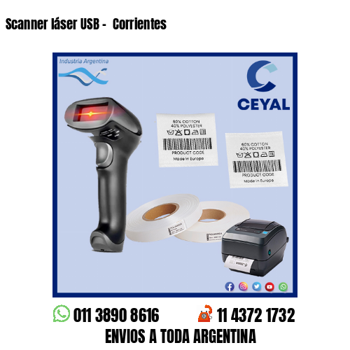 Scanner láser USB –  Corrientes