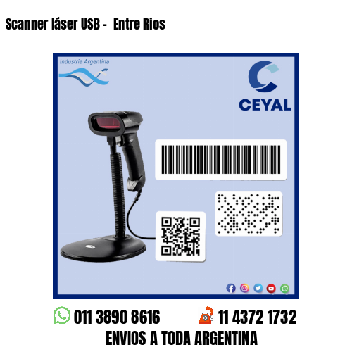 Scanner láser USB –  Entre Rios