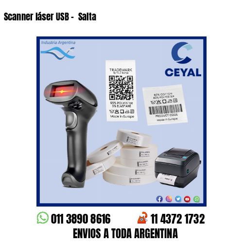 Scanner láser USB –  Salta