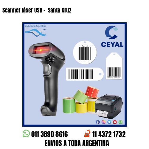Scanner láser USB –  Santa Cruz