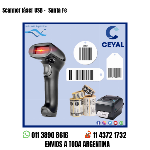 Scanner láser USB –  Santa Fe