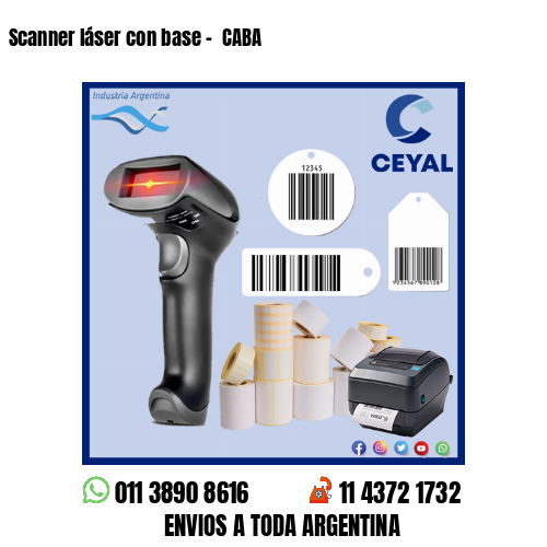 Scanner láser con base –  CABA
