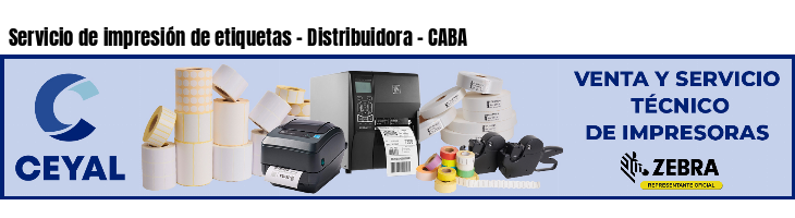 Servicio de impresión de etiquetas - Distribuidora - CABA