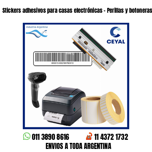 Stickers adhesivos para casas electrónicas – Perillas y botoneras