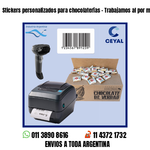 Stickers personalizados para chocolaterías – Trabajamos al por menor y mayor