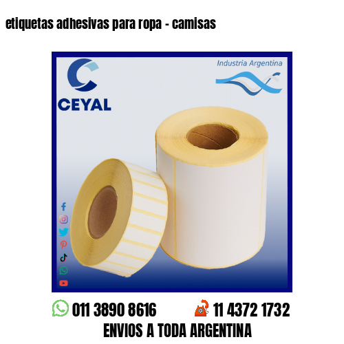 etiquetas adhesivas para ropa – camisas