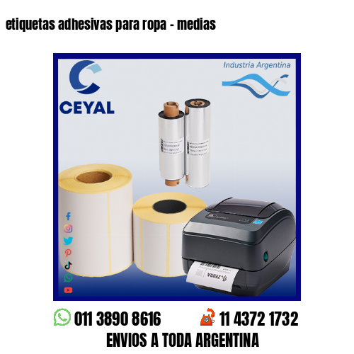 etiquetas adhesivas para ropa – medias