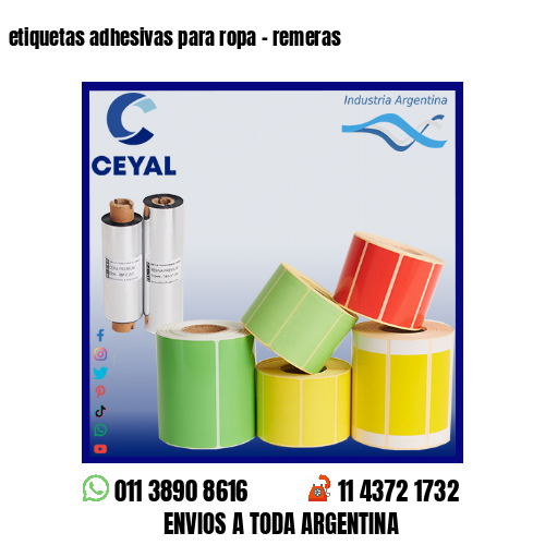 etiquetas adhesivas para ropa – remeras