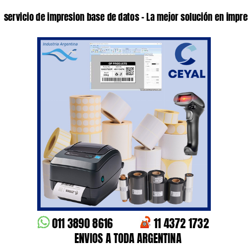 servicio de impresion base de datos – La mejor solución en impresiones