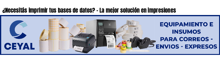 ¿Necesitás imprimir tus bases de datos? - La mejor solución en impresiones