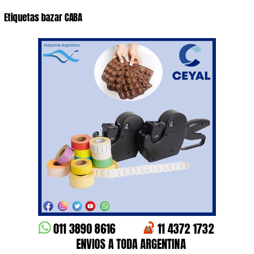 Etiquetas bazar CABA