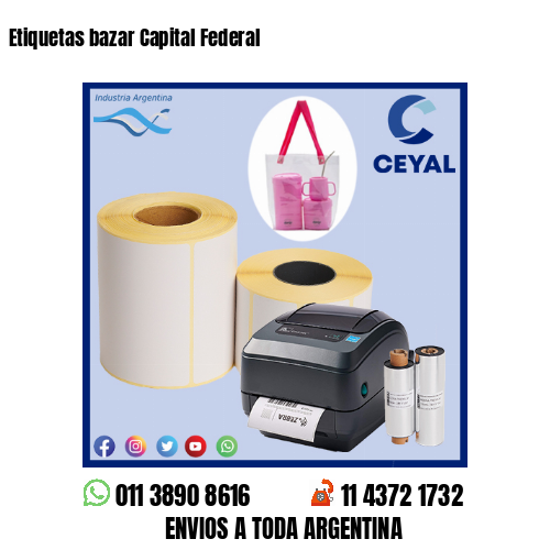 Etiquetas bazar Capital Federal