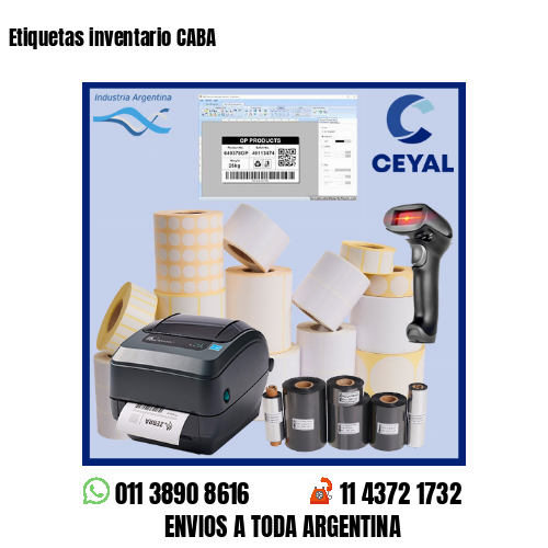 Etiquetas inventario CABA