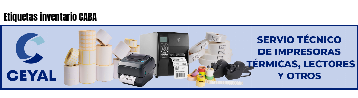 Etiquetas inventario CABA