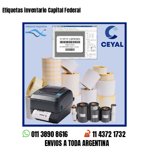 Etiquetas inventario Capital Federal