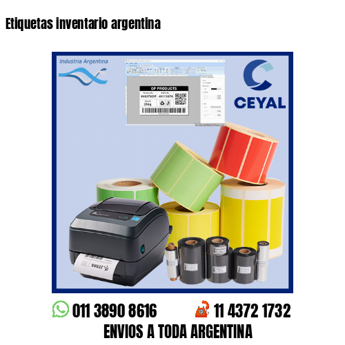 Etiquetas inventario argentina