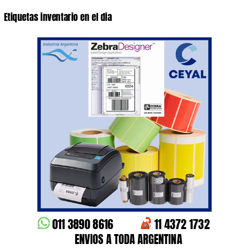 Etiquetas inventario en el dia