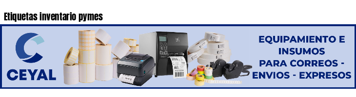 Etiquetas inventario pymes 