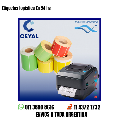 Etiquetas logistica En 24 hs