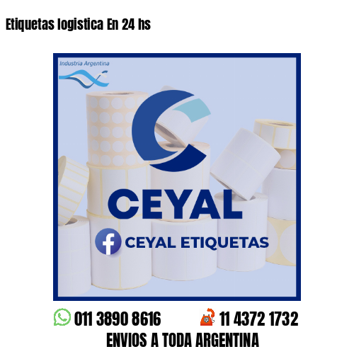 Etiquetas logistica En 24 hs 