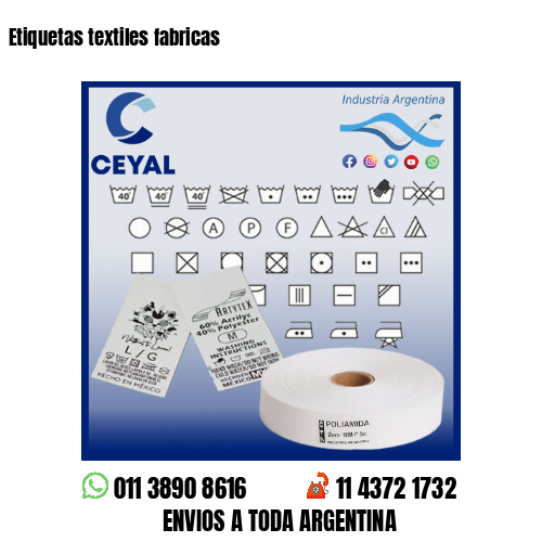 Etiquetas textiles fabricas