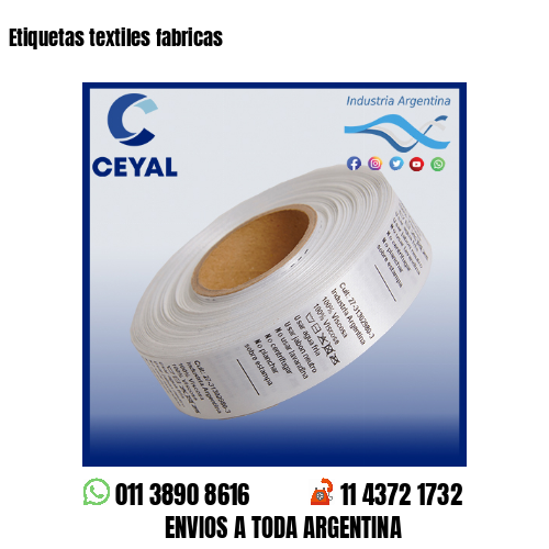 Etiquetas textiles fabricas