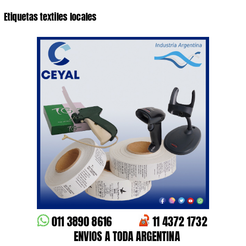 Etiquetas textiles locales