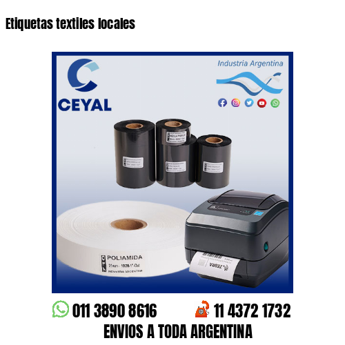 Etiquetas textiles locales