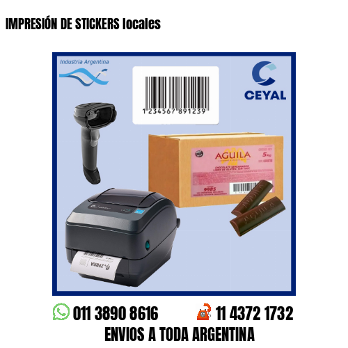 IMPRESIÓN DE STICKERS locales