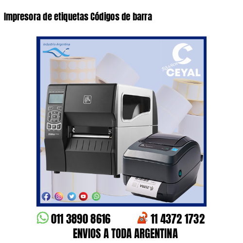 Impresora de etiquetas Códigos de barra