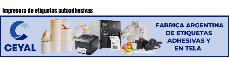 Impresora de etiquetas autoadhesivas