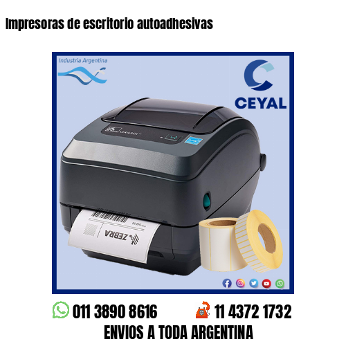 Impresoras de escritorio autoadhesivas