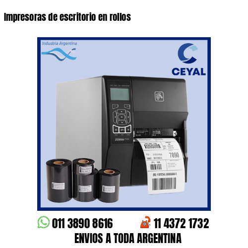 Impresoras de escritorio en rollos