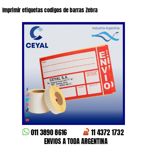Imprimir etiquetas codigos de barras Zebra